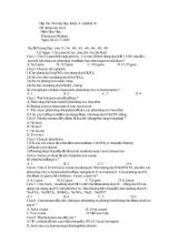 Đề khảo sát lần 1 môn hóa học thời gian 90 phút